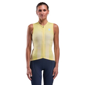 Maillot de mujer EKOI Perf SUNSTRIPES sin mangas Lim&oacute;n