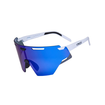 Lunettes EKOI Racing ARIA Blanc REVO Blue Cat3