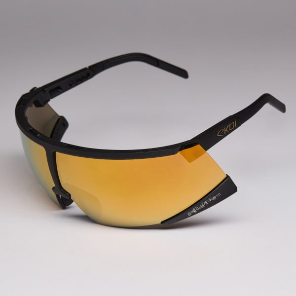 Photo Lunettes EKOI Racing S-AERO LTD DAVID MINARD Black Revo Gold Cat3