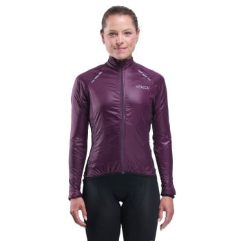 Veste coupe vent femme EKOI Perf LIGHT LASER Prune