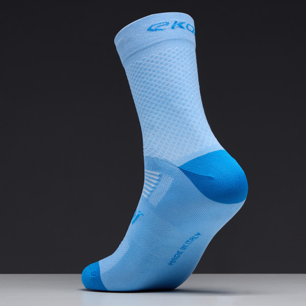 Calcetines de mujer para ciclismo EKOI Perf ESTATE 16 cm Azul