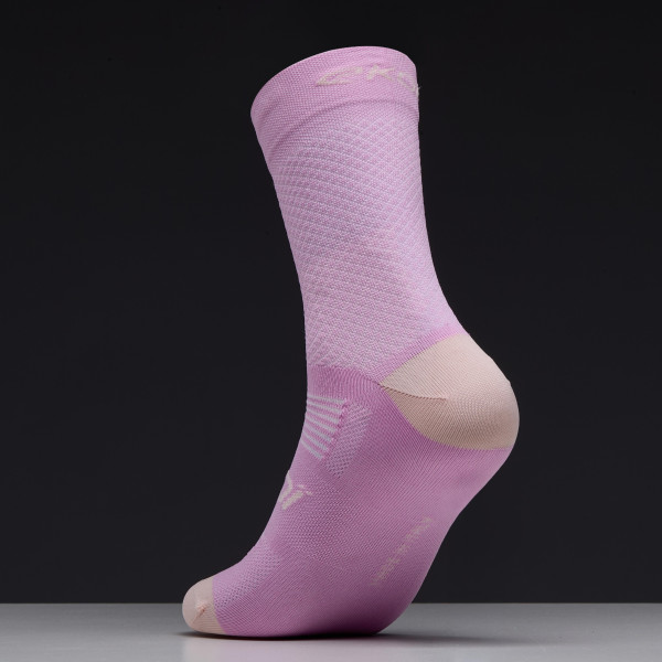 Calcetines de ciclismo mujer EKOI Perf ESTATE 16 cm Rosa