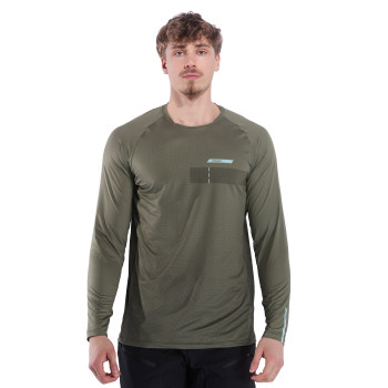 Langarmtrikot EKOI PERF RUSH TOPO Khaki