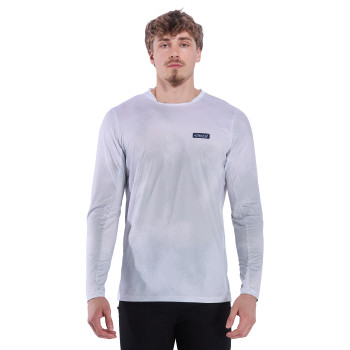 MTB-Enduro-Trikot EKOI Perf RUSH TIE DYE Langarm Wei&szlig;