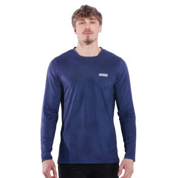 MTB-Enduro-Trikot EKOI Perf RUSH TIE DYE Langarm Blau