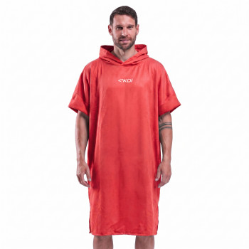 Poncho triathlon EKOI Racing Rouge