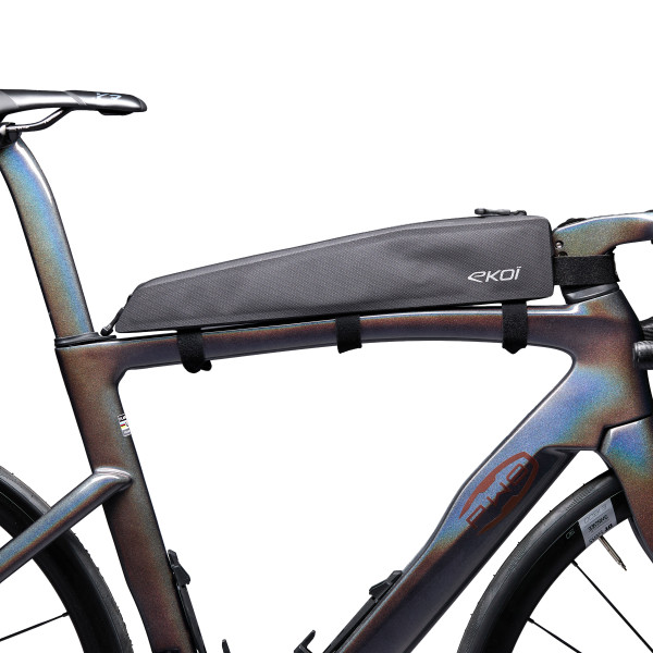 Photo Sacoche cadre top tube EKOI Racing GRAVEL BIKEPACKING EXPLORER Noir 2L