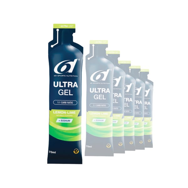Geles energéticos 6D ULTRA 6 x 70 ml Limón Lima
