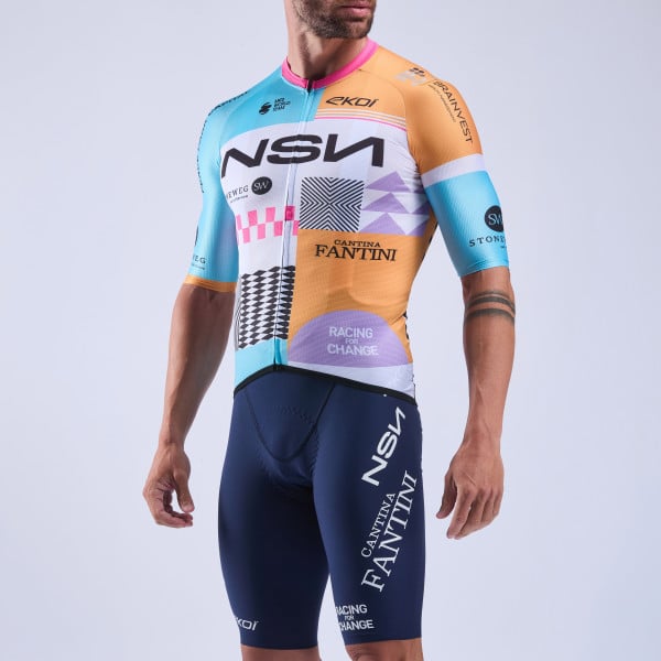 Culotte corto con tirantes réplica EKOI Racing Proteam NSN