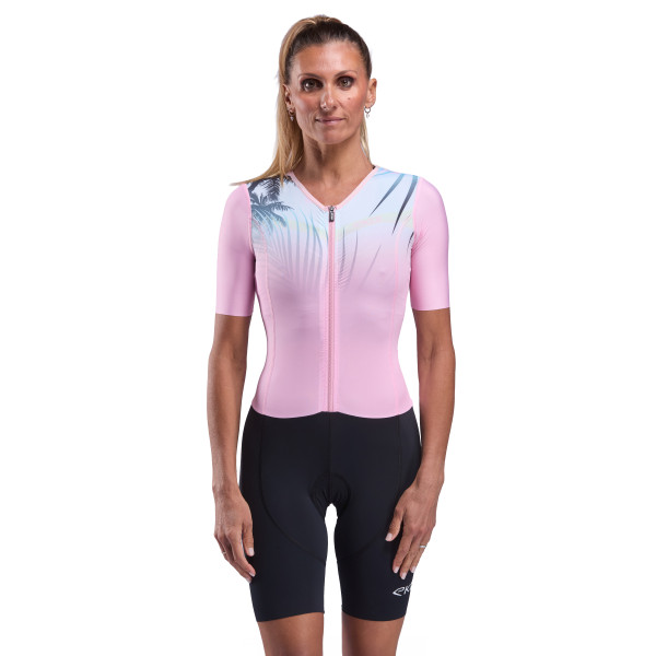 Photo Combinaison triathlon femme EKOI Perf OASIS Rose