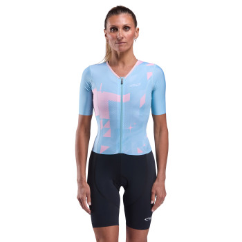 Combinaison triathlon femme EKOI Perf TRIANA Bleu Rose