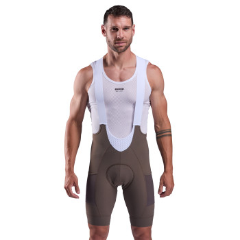 Gravel-Tr&auml;gerhose EKOI Perf CARGO PORON SHOCK ABSORBER Schokolade