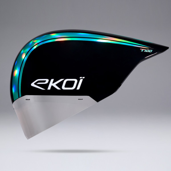Photo Casque EKOI Racing PURE AERO LTD T100 Mirror Cat2 Noir