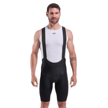 Culotte con tirantes EKOI Racing DAVID MINARD Negro Plata