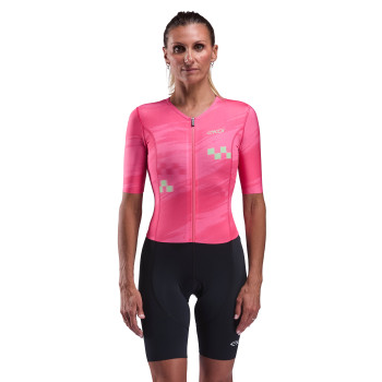 Combinaison triathlon femme EKOI Perf NEON Fushia