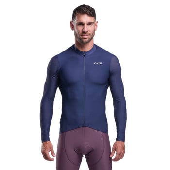 Herren-Langarmtrikot EKOI Perf PULSE Marine