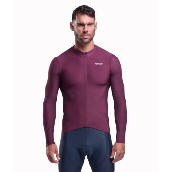 Langarm-Rennradtrikot f&uuml;r Herren EKOI Perf PULSE Bordeaux