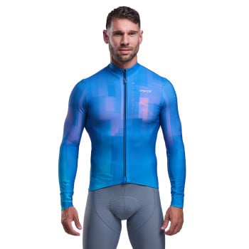 EKOI Perf CLIMB Langarmtrikot Blau