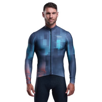 Wielershirt lange mouwen EKOI Perf CLIMB Grijs