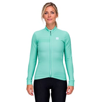 Damen-Radtrikot mit langen &Auml;rmeln EKOI PERF STREAMLINE Lagon