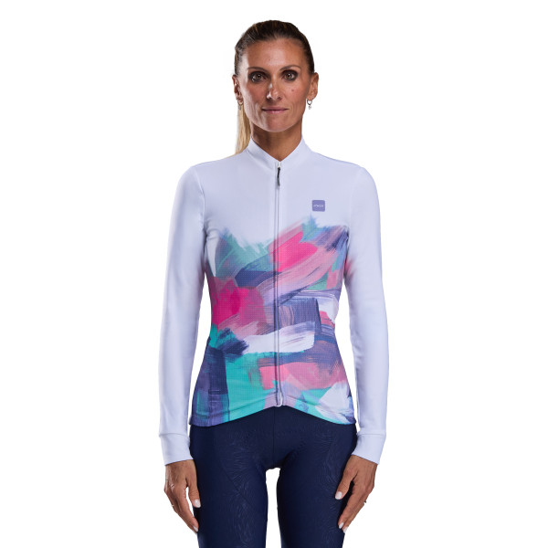 Photo Maillot femme manches longues EKOI Perf PAINTED Blanc