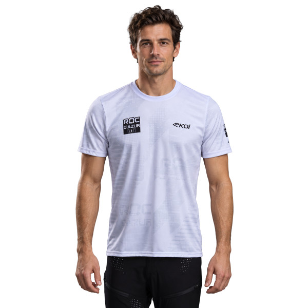 Photo T-shirt EKOI x ROC D'AZUR 2026 Blanc