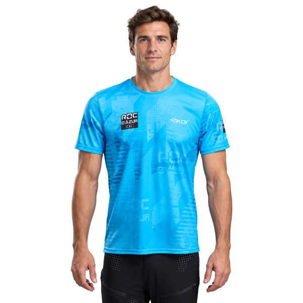 Photo T-shirt EKOI x ROC D'AZUR 2026 Bleu