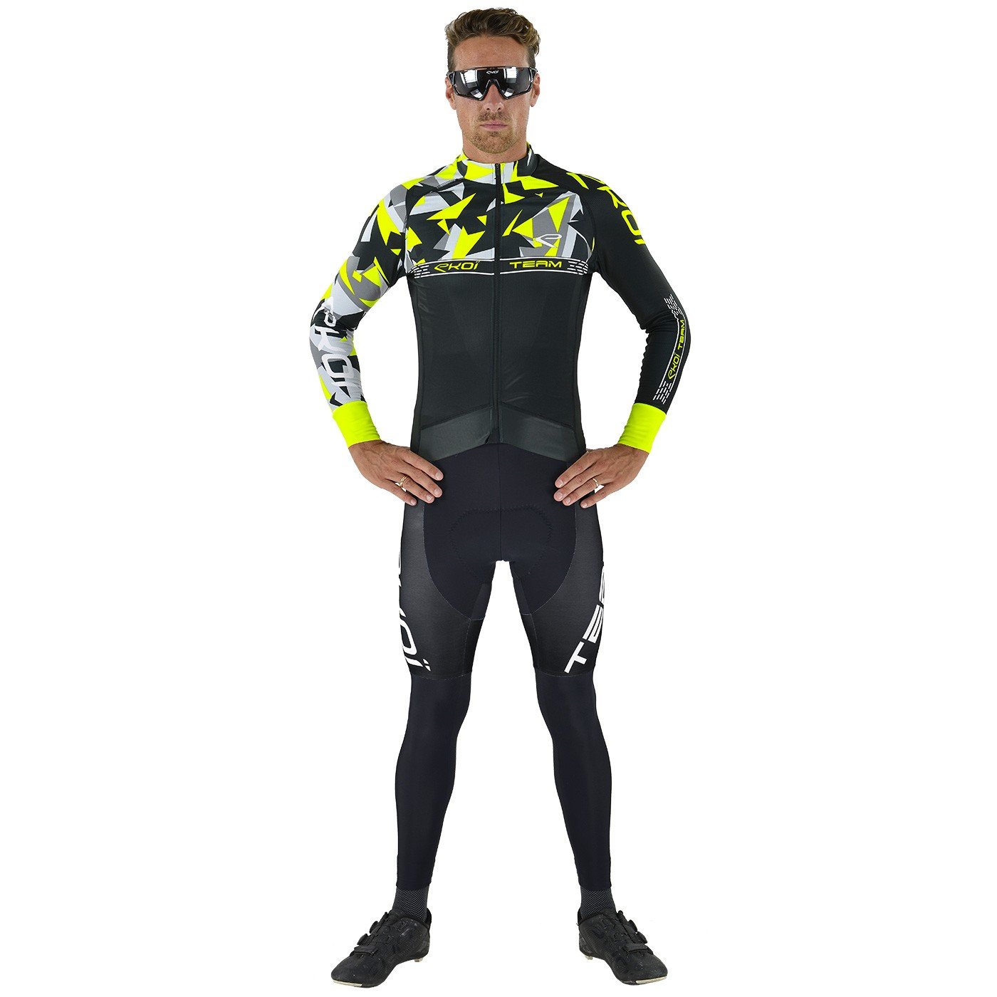 Maillot EKOI TEAM 7° Jaune Fluo - EKOI