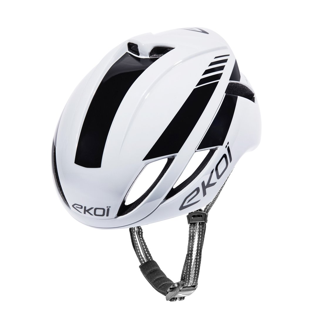 Casque Vélo Route Ekoi Casque EKOI Perf AR14 Blanc Black Design - Main Image