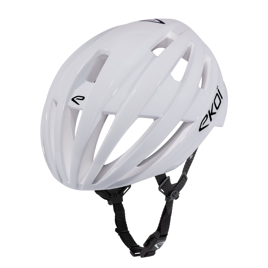 Casque EKOI Perf GARA Blanc Logo Noir