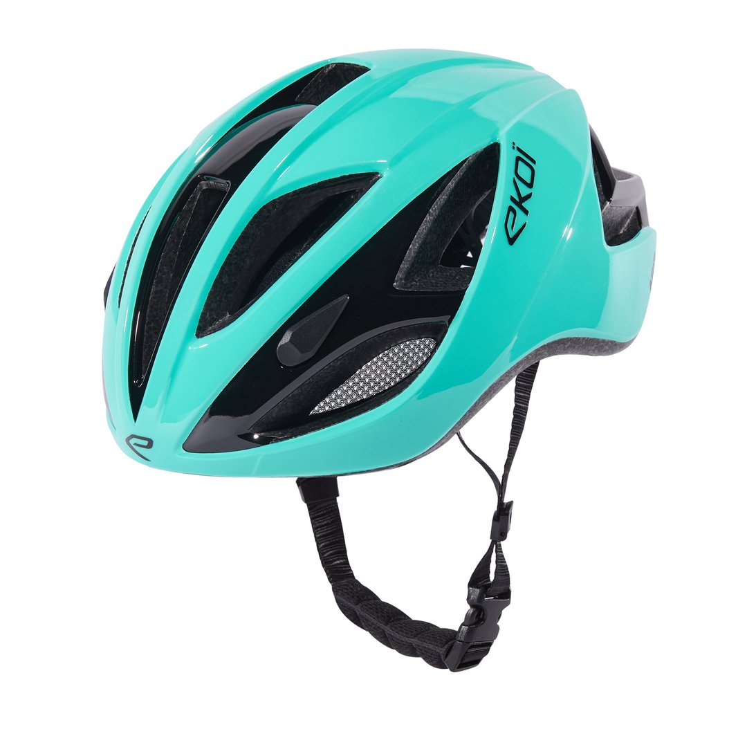 Ekoi Gara Ekoi Casque Velo Route Casque EKOI Perf Gara Blanc Logo Noir
