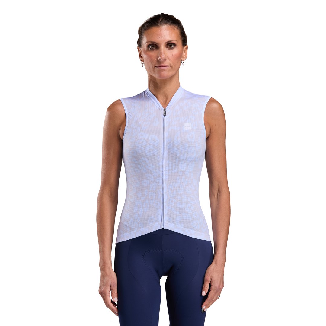 Damen-Trikot EKOI Perf LEO ärmellos Blau - EKOI