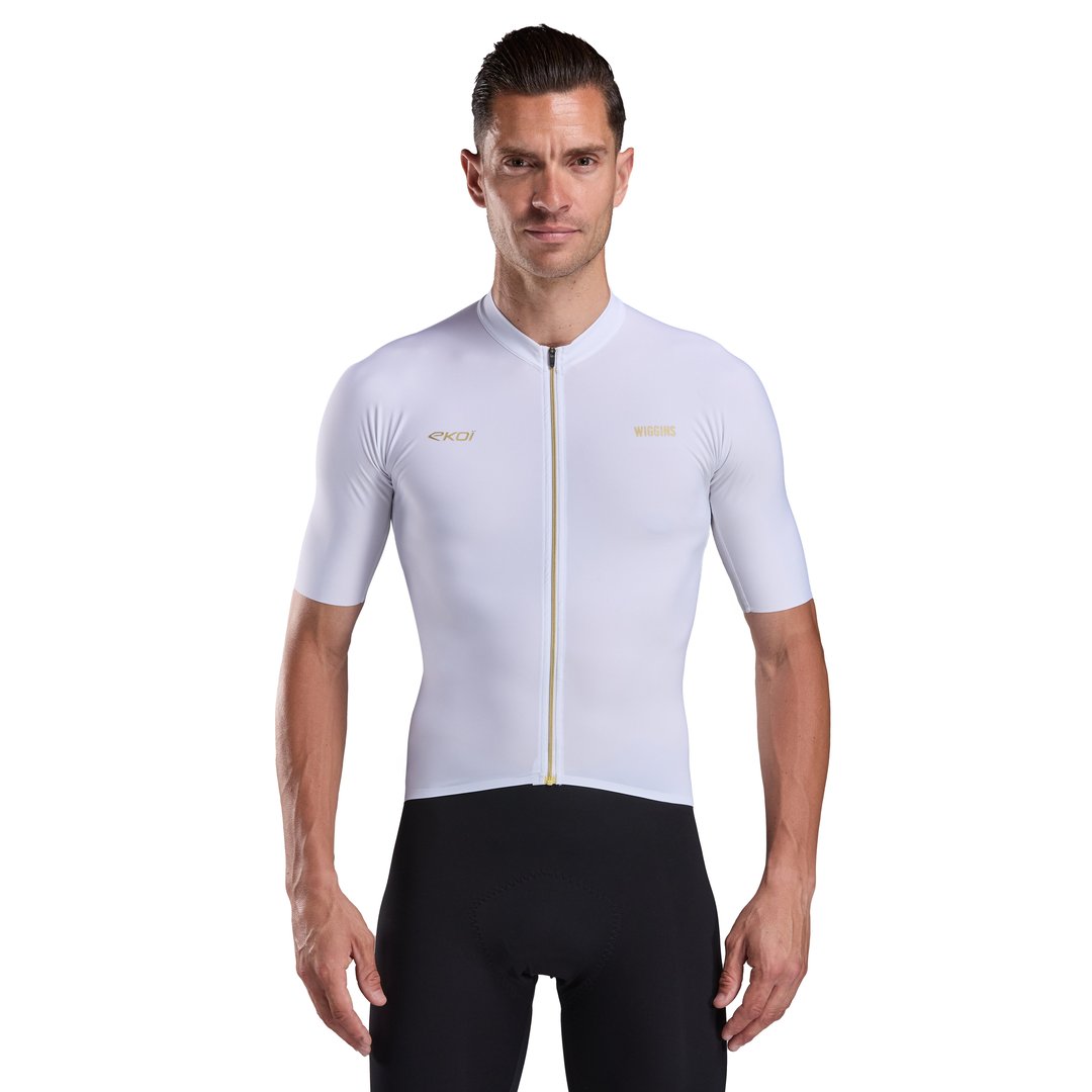 Jersey EKOI Racing BRADLEY WIGGINS White - EKOI