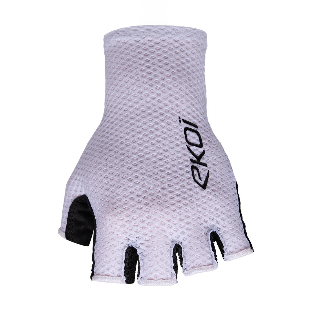 Rennrad-Handschuhe EKOI Perf GEL ESTATE Wei