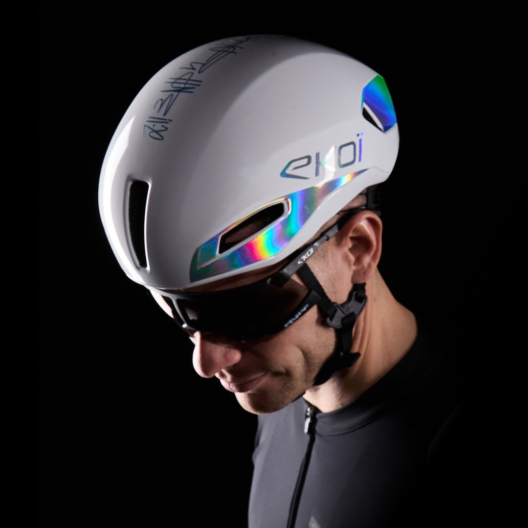 EKOI Racing R-AERO LTD DAVID MINARD Aero-Helm White Silver - EKOI