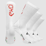Pack 3 pairs of socks EKOI LINE PRO WHITE RED
