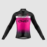 Long Sleeves  Jersey EKOI COMP21 Neon Pink