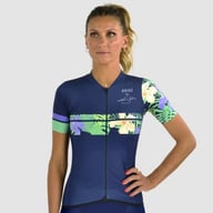 EKOI x Nathalie Simon Sunprotect Women's jersey Blue Navy