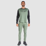Gear Long Sleeves Jersey  + Pants EKOI MTB Greeny