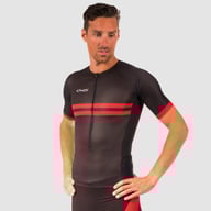 EKOI Hydro Top maniche corte Nero Rosso