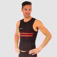 EKOI Hydro Top bez rękawów Czarno-czerwony