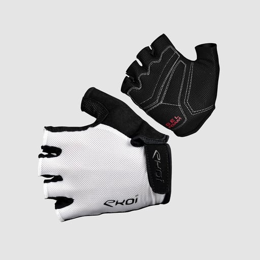 Summer Cycling  Gloves Ekoï Easy Gel White