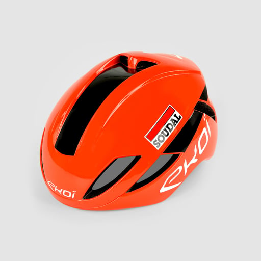 Helmet EKOI AR14 Proteam LOTTO SOUDAL  Neon Orange