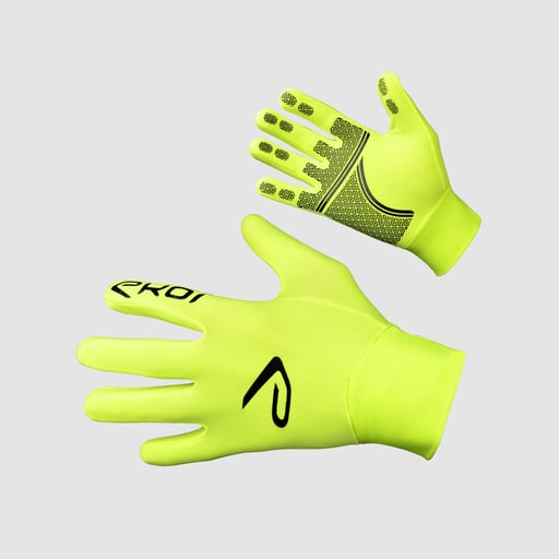 Mid-season EKOI RUN Gloves Yellow