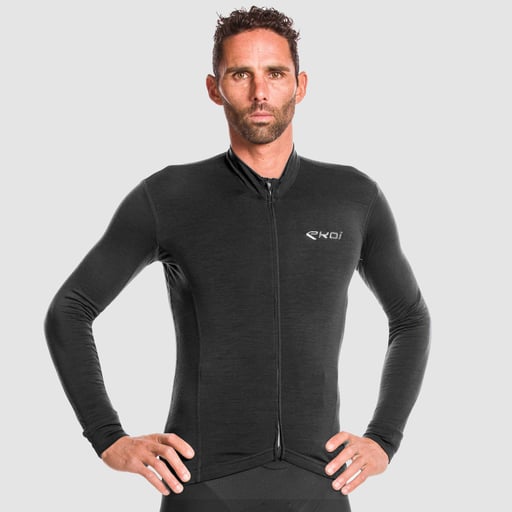 Maillot manches longues EKOI MERINOS Noir