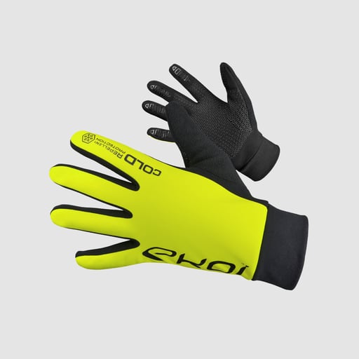 Winter Gloves EKOI COLD WR 2 Neon Yellow