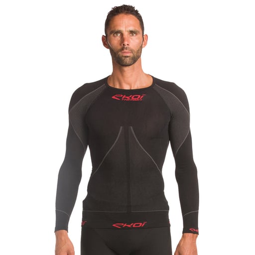 Camiseta interior ekoi thermo cuello redondo negra 2021