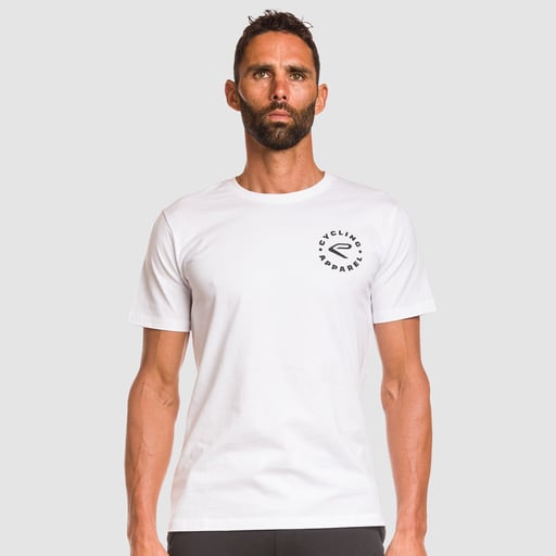 T-shirt TEE CYCLING APPAREL hvid
