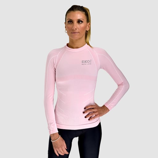 Sous maillot femme EKOI Perf THERMO EDEN Col Rond Rose