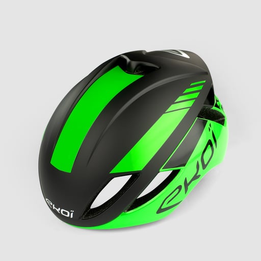 Helmet EKOI AERO14 Neon Green Black
